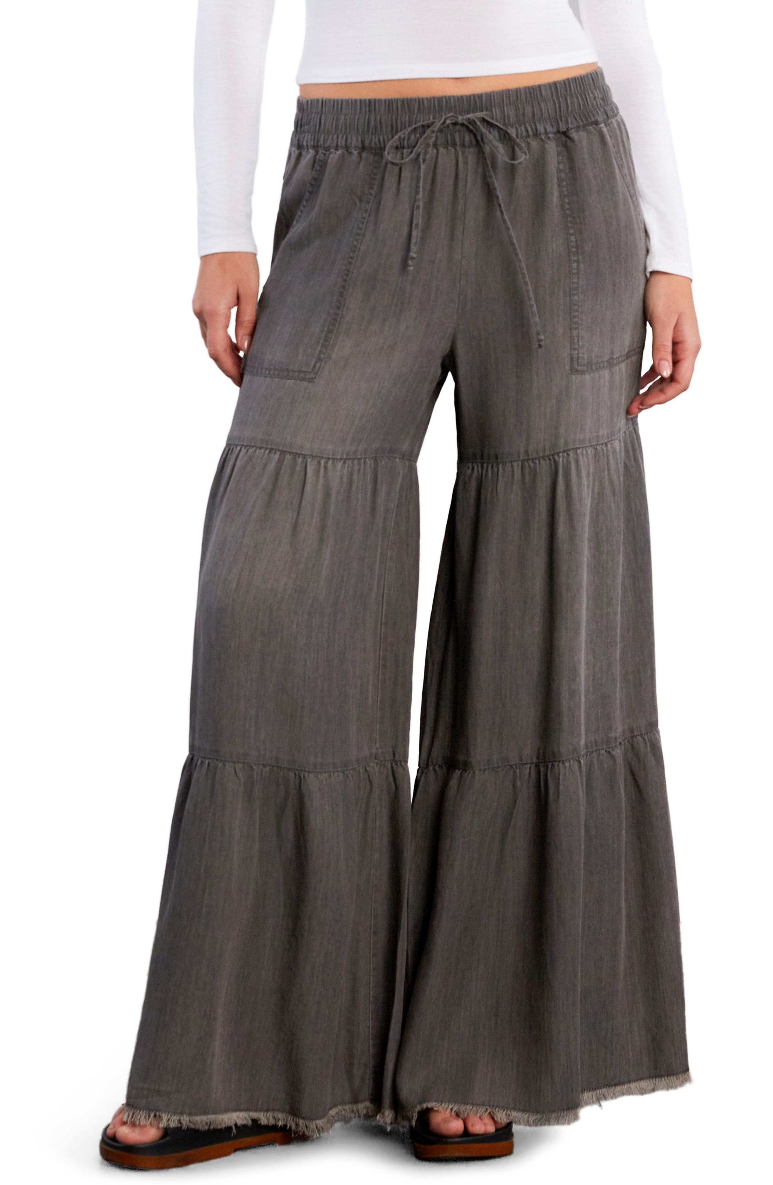 Fancy Cotton Blend Tiered Pants - image 3