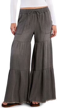 Billy T Fancy Cotton Blend Tiered Pants