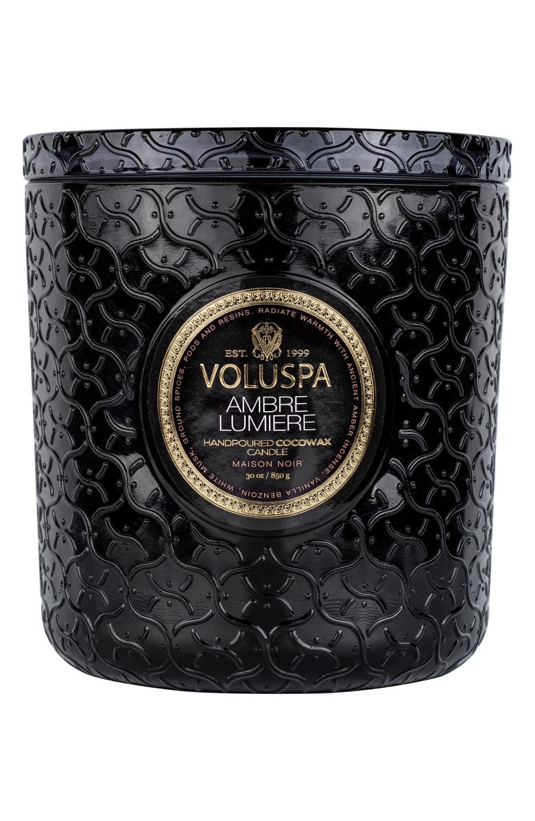 Voluspa Ambre Lumiere Luxe Candle, Alternate, color,