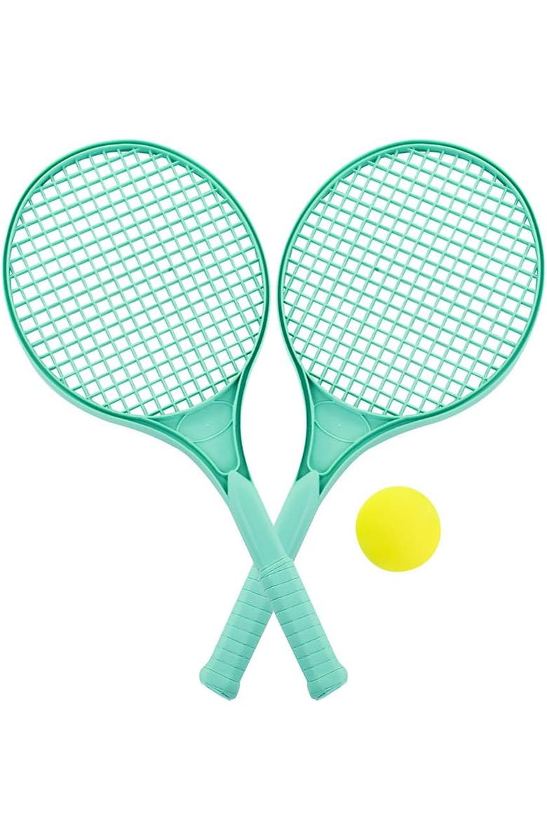Miniland Eco Rackets With Ball, Main, color, Blue-Green