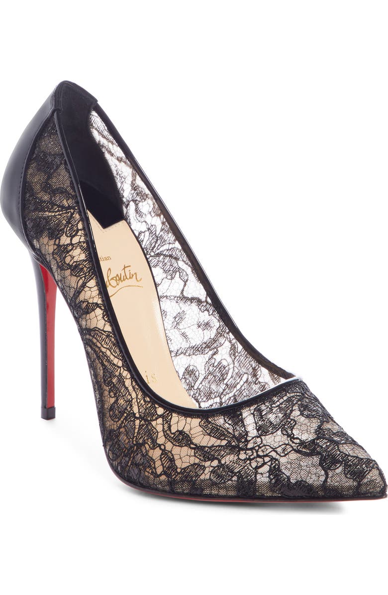 Christian Louboutin Follies Alençon Lace Pump, Main, color,