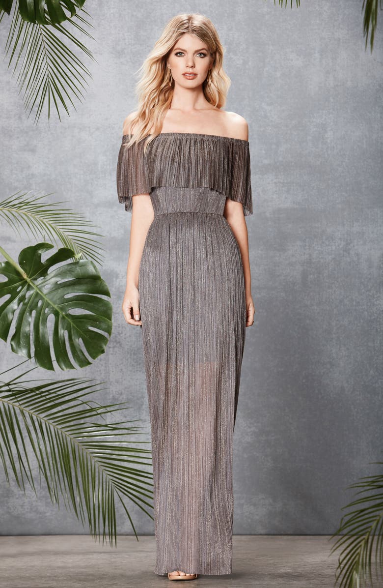 Dress the Population Athena Maxi Dress, Alternate, color, 