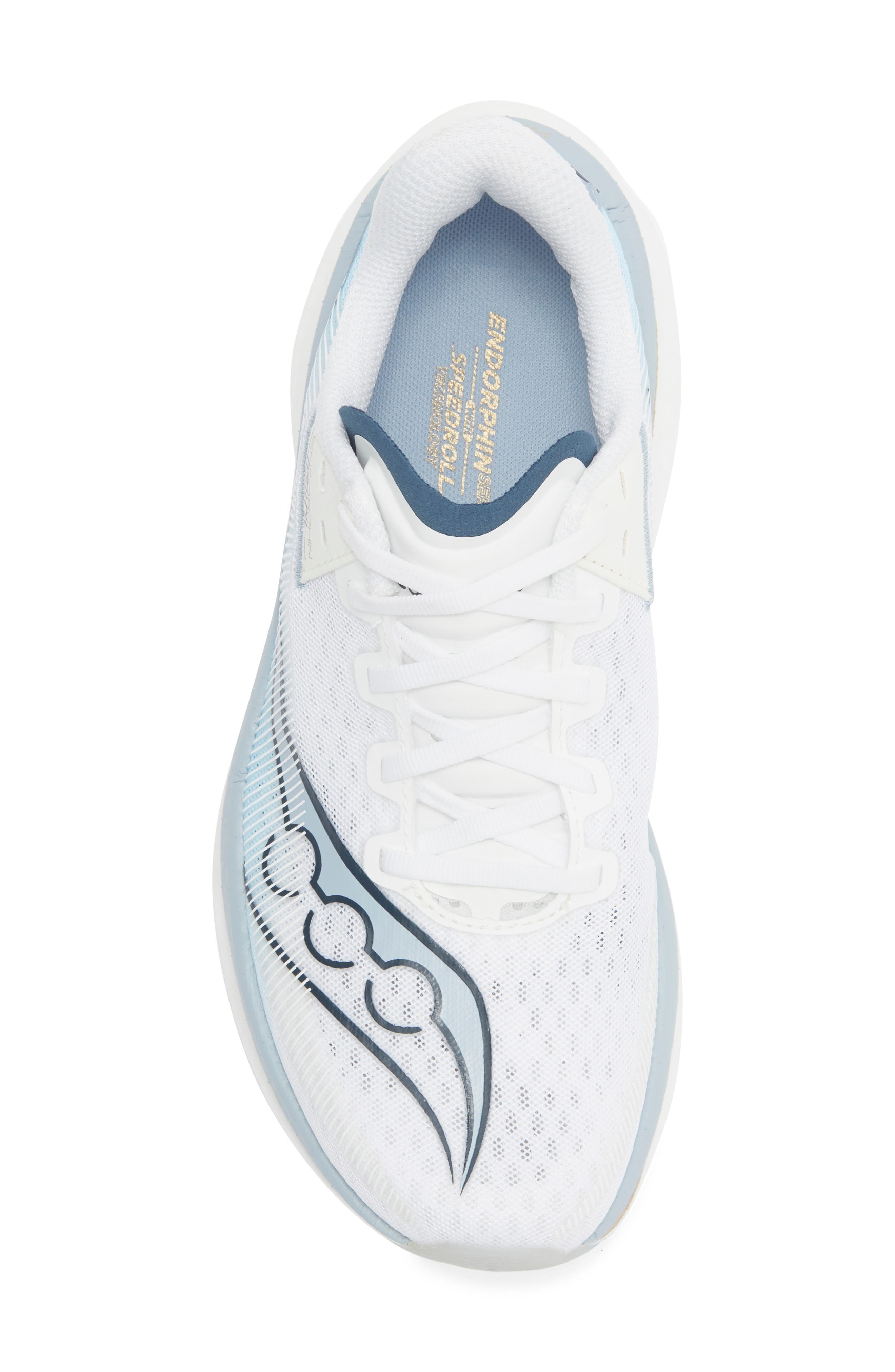 Saucony Endorphin Azura Running Shoe, Alternate, color, White/ Celestial