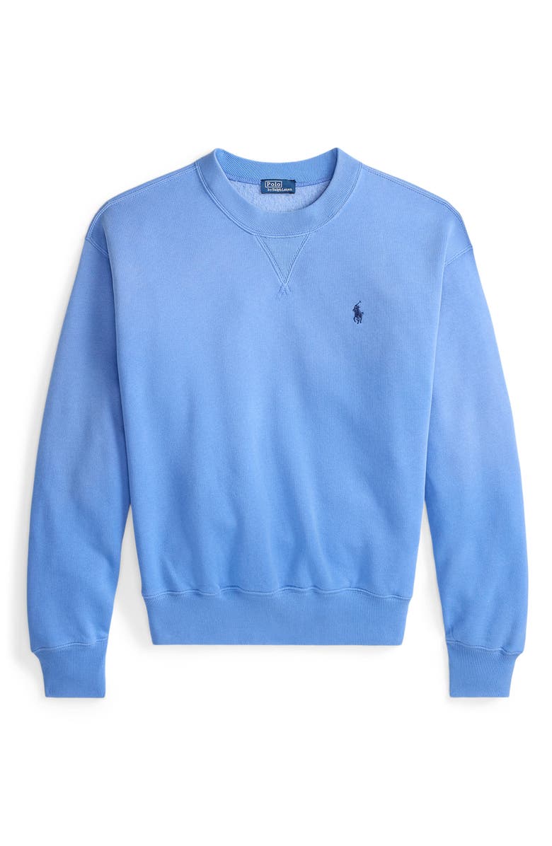 Polo Ralph Lauren Arctic Fleece Sweatshirt, Alternate, color, New Iris Blue