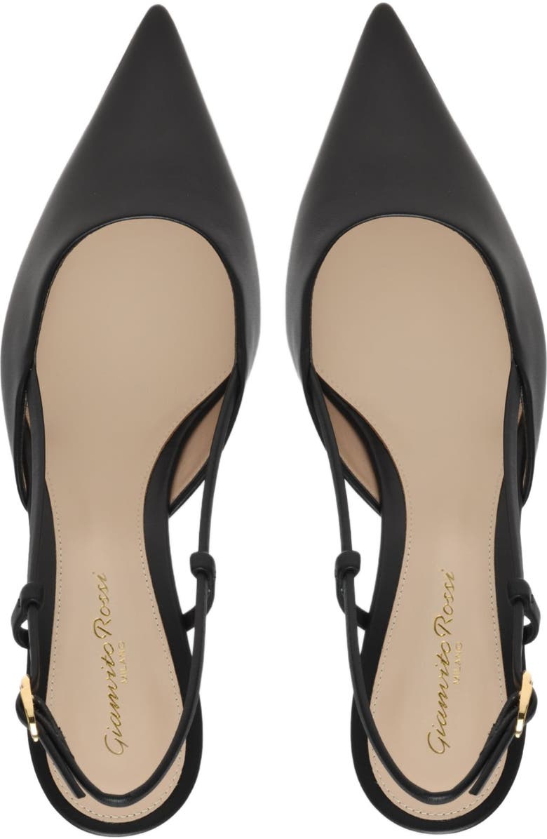 Gianvito Rossi Ascent 55 Slingback, Alternate, color, Black