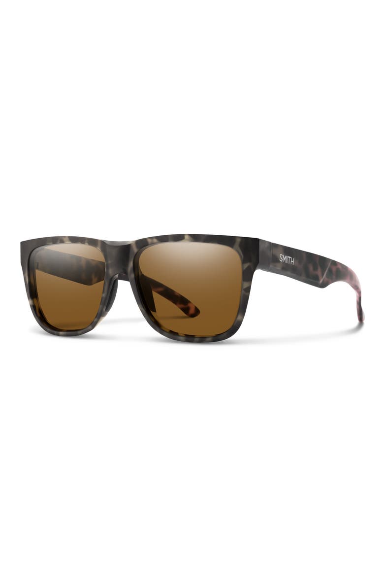 Lowdown 2 55mm ChromaPop™ Polarized Square Sunglasses, Alternate, color, SALT HAZE / GLASS BROWN