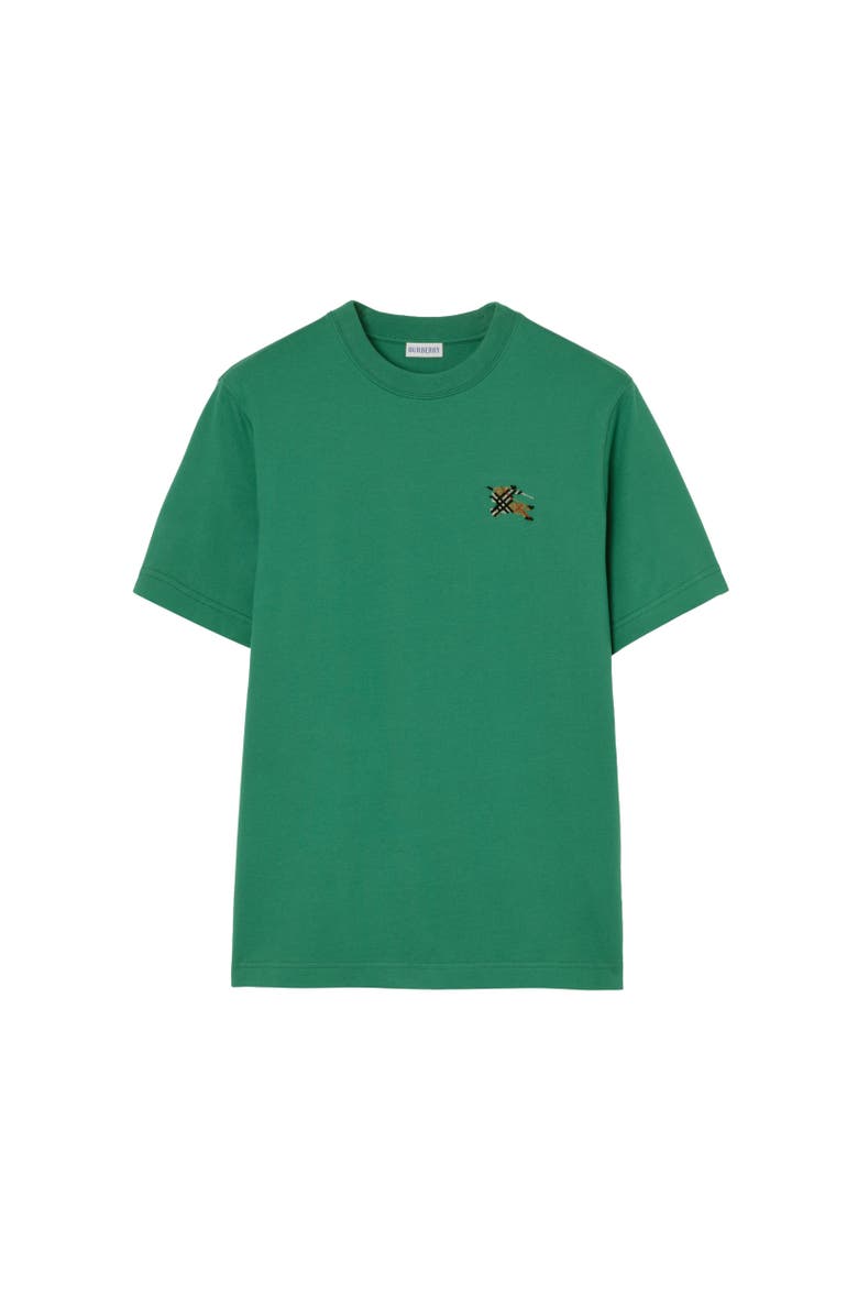 Burberry Cotton T-shirt, Alternate, color, Jade Green