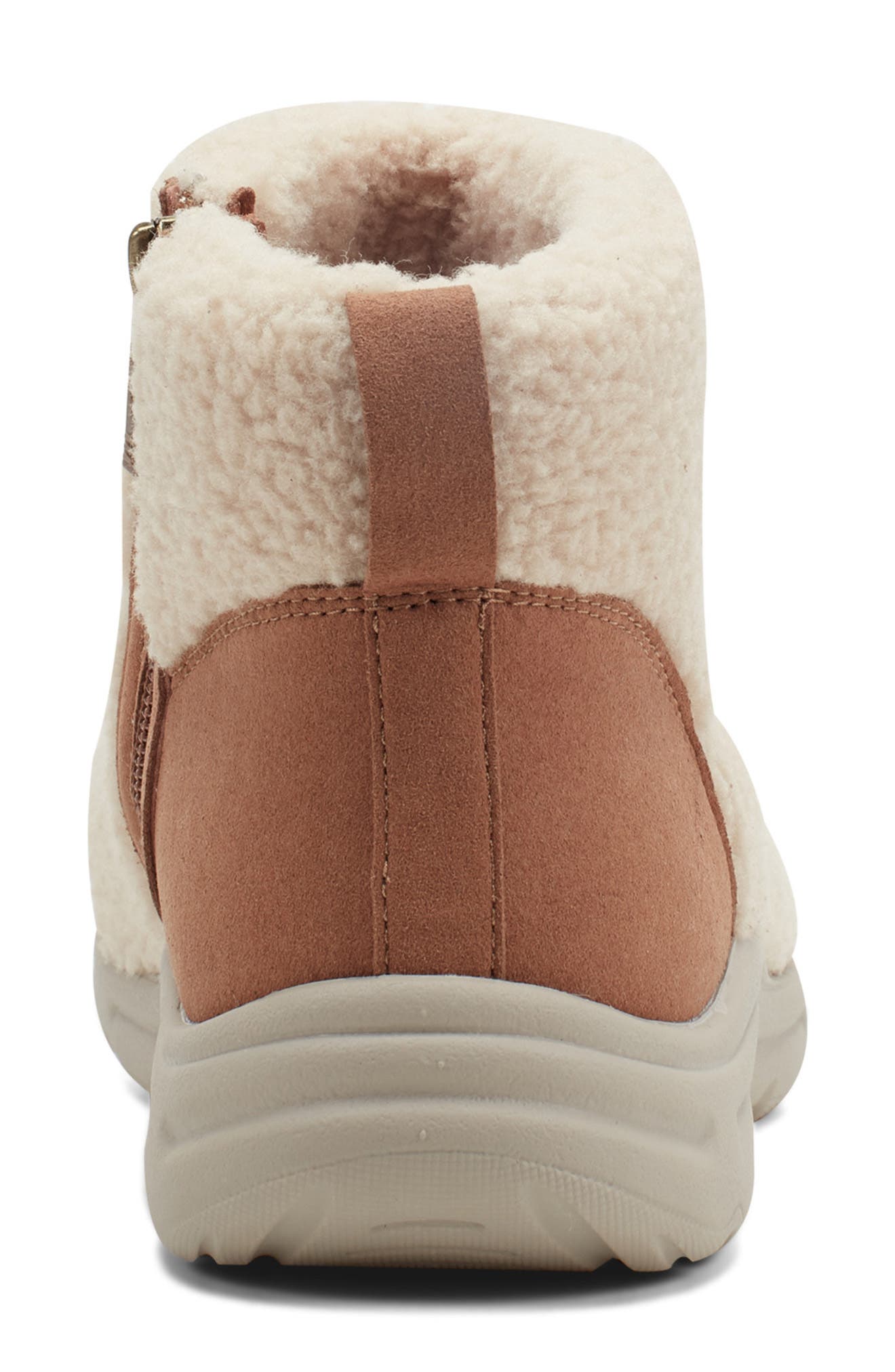 Easy Spirit Brevon 2 Faux Shearling Bootie, Alternate, color, Light Natural