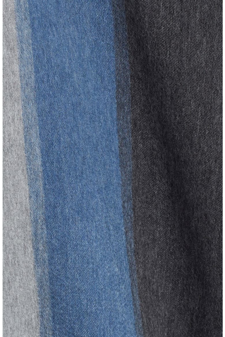 Colorblock Cashmere Wrap, Alternate, color, BLACK COMBO
