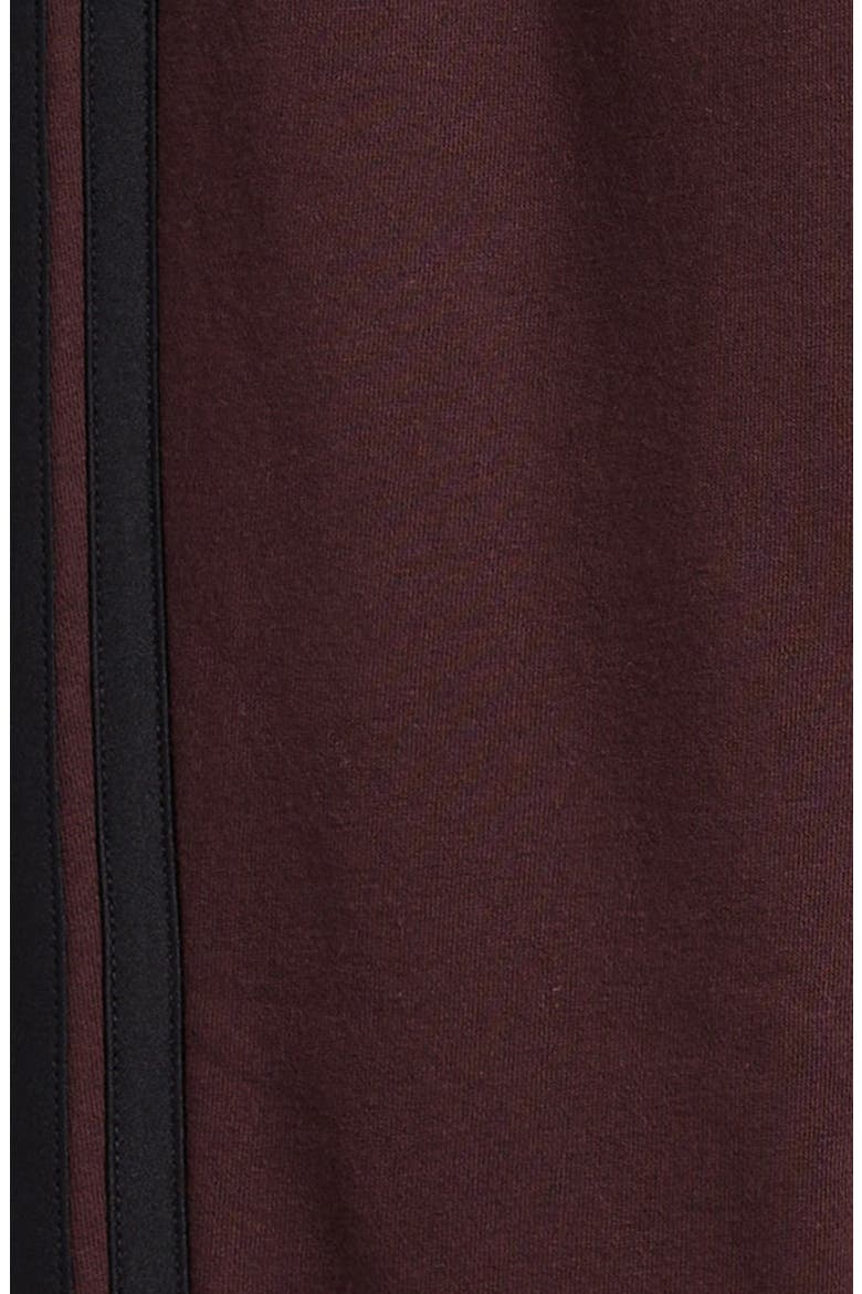 Kids' 3-Stripe Cotton Blend Joggers, Alternate, color, DARK BROWN