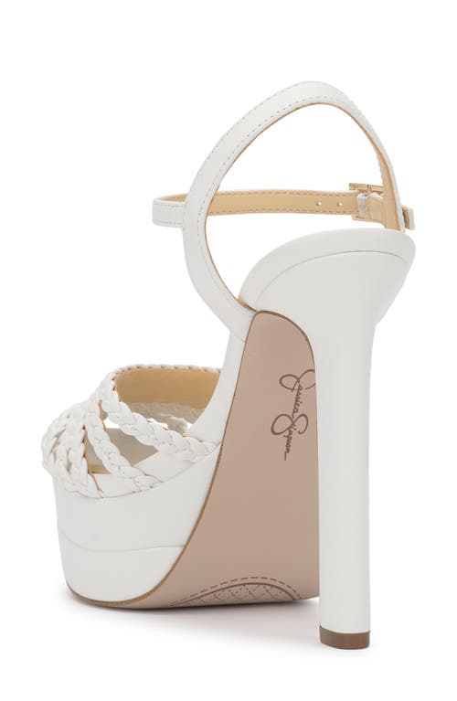 Jessica Simpson Inaia Basketweave Pump In Bright White