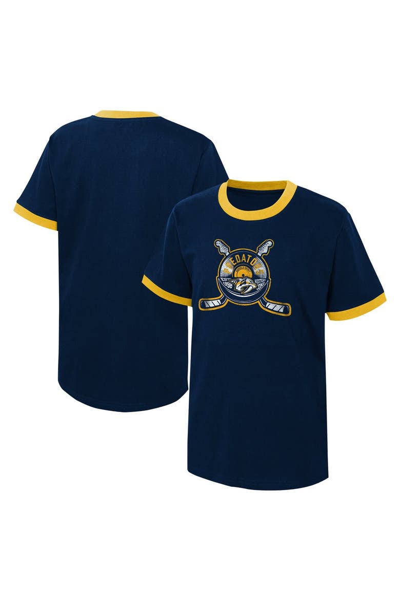 Youth Navy Nashville Predators Ice City T-Shirt, Main, color, Navy