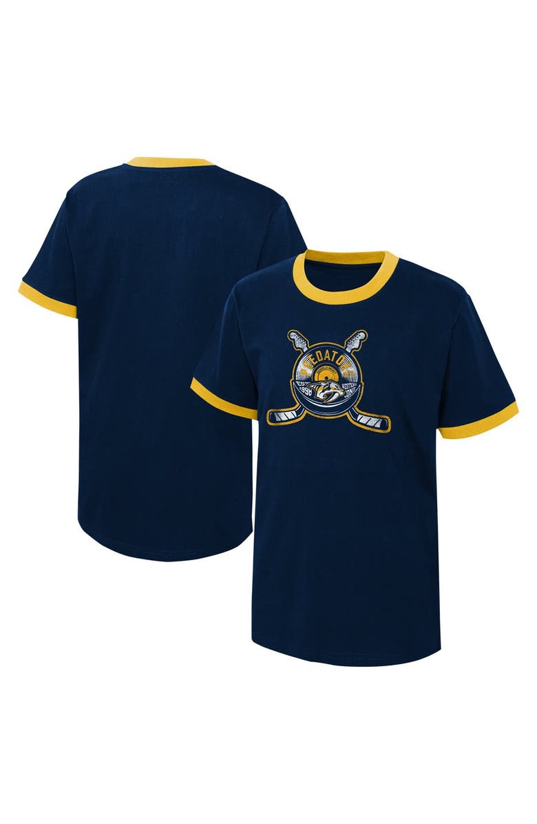 Outerstuff Youth Navy Nashville Predators Ice City T-Shirt, Main, color, Navy