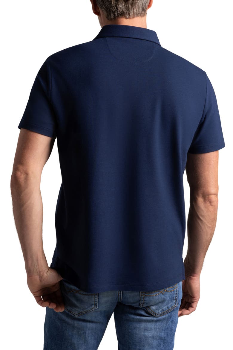 El Capitán Classic Fit Supima® Cotton Blend Piqué Golf Polo, Alternate, color, MIDNIGHT NAVY