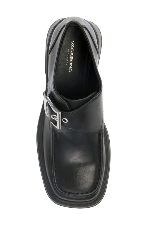 Vagabond Shoemakers Dorah Apron Toe Monk Shoe In Black