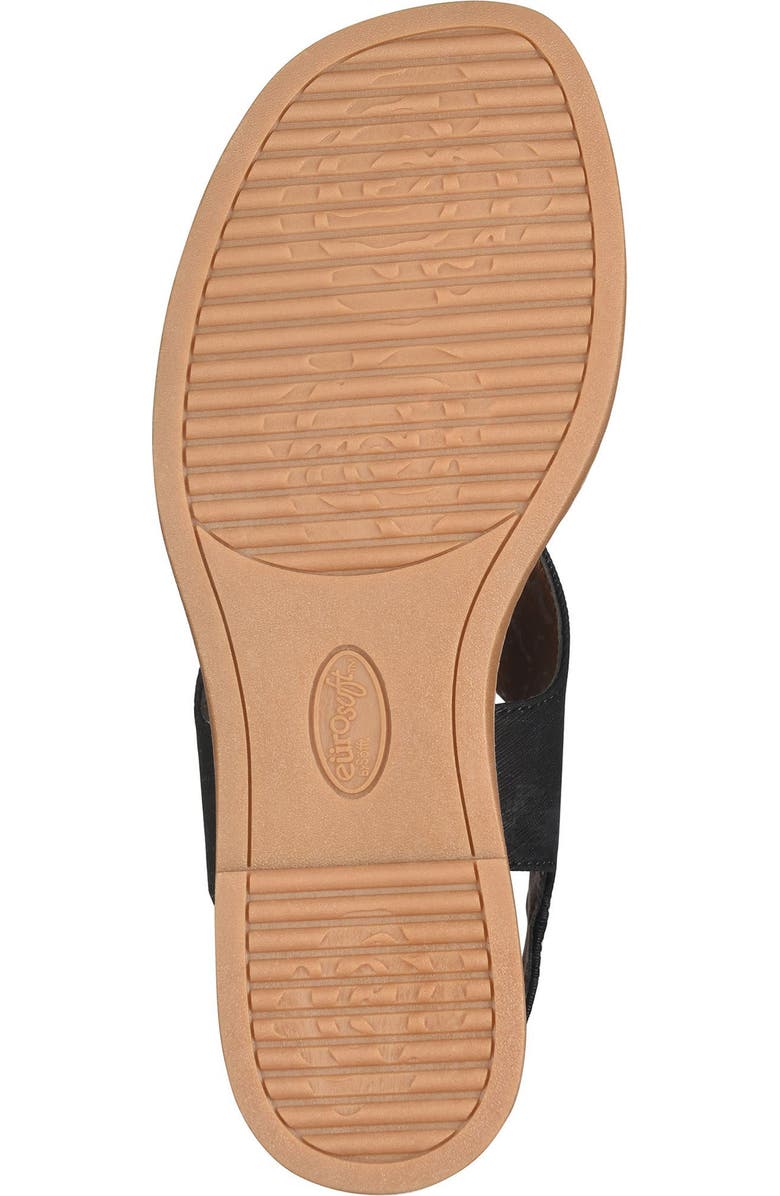 EUROSOFT Macrae Slingback Wedge Sandal, Alternate, color, Black