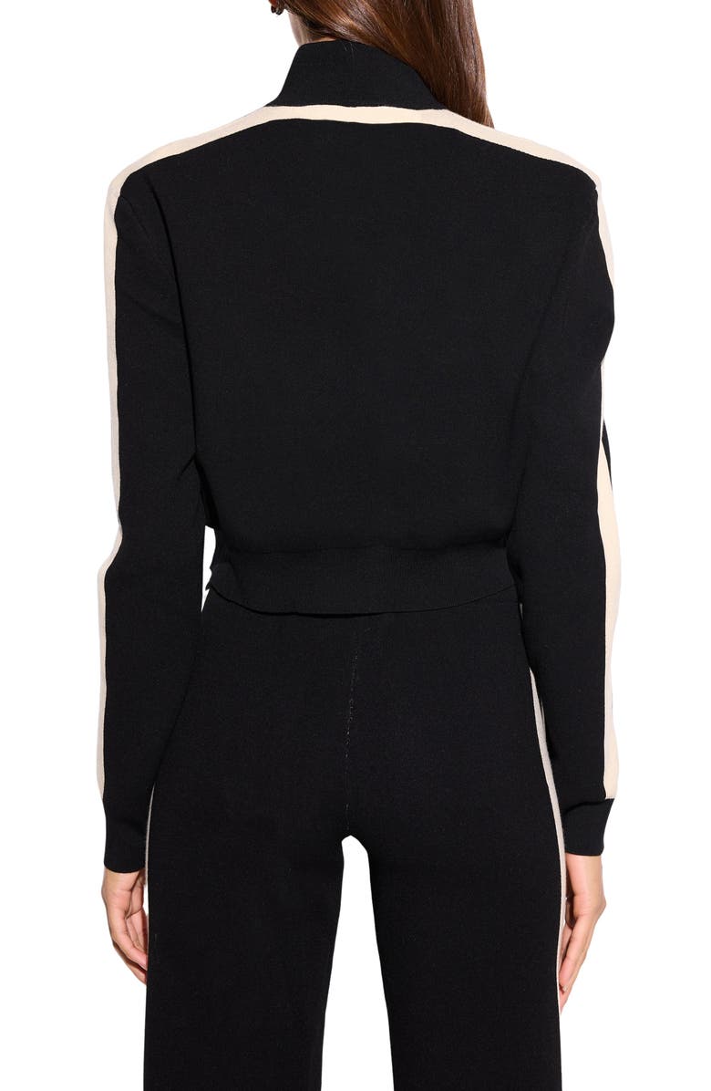 Spiritual Gangster Marlow Crop Zip-Up Sweatshirt, Alternate, color, Black