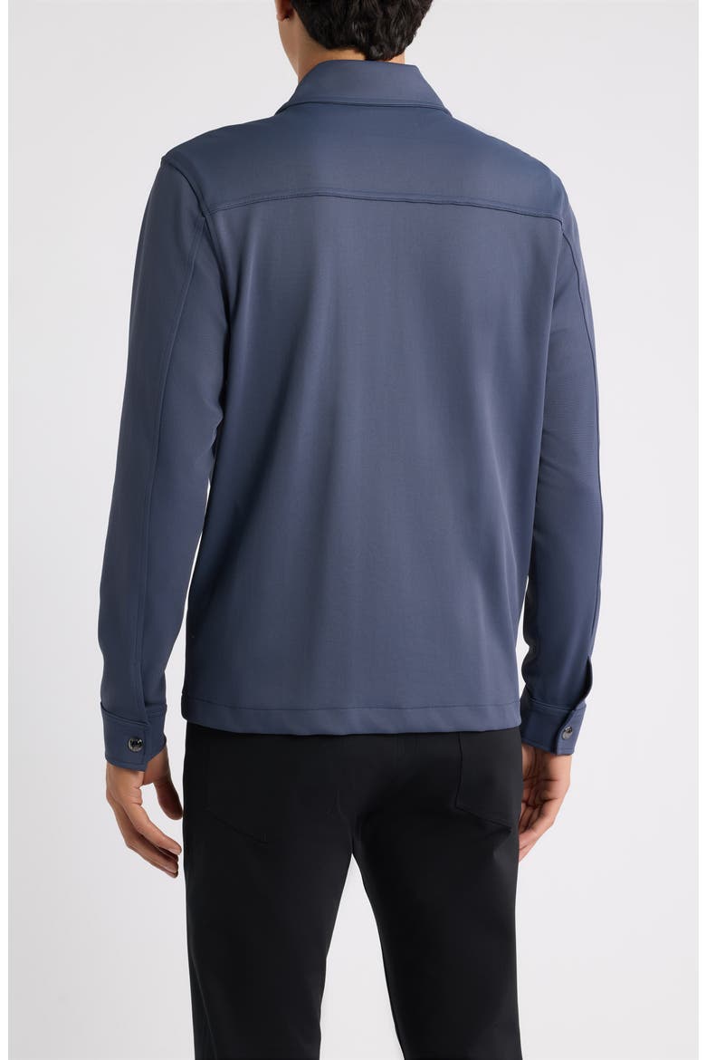 Glover Two-Way Zip Twill Shirt Jacket, Alternate, color, AIRFORCE BLUE