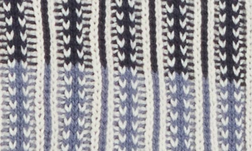 Melrose And Market Stripe Cardigan In Blue