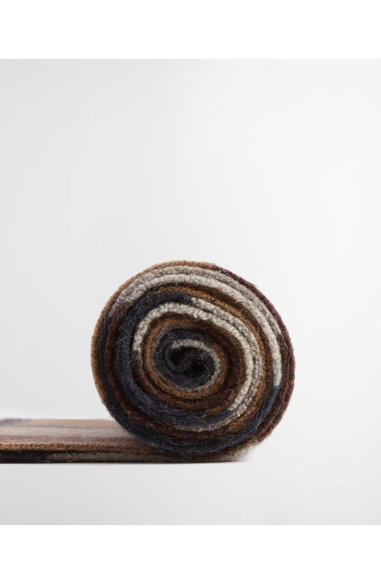 Barbour Tattersall Check Lambswool Fringe Scarf, Alternate, color, Midnight Oak