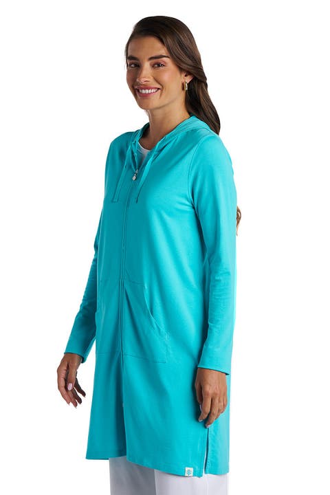 Women's Cabana Long Zip-Up Hoodie, UPF 50+ Sun Protection