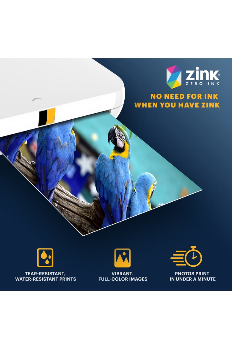 2x3 inch Zink Photo Paper, Alternate, color, White
