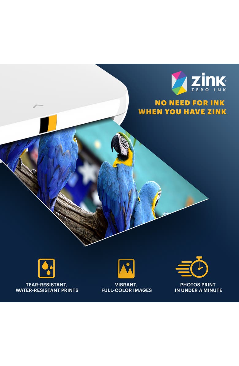 Kodak 2x3 inch Zink Photo Paper, Alternate, color, White