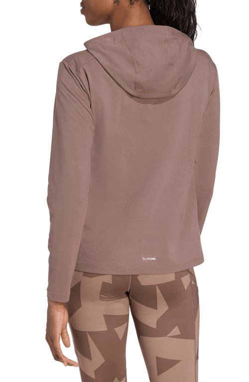 Adidas Originals Adidas Terrex Multi Climacool Hooded Pullover In Brown