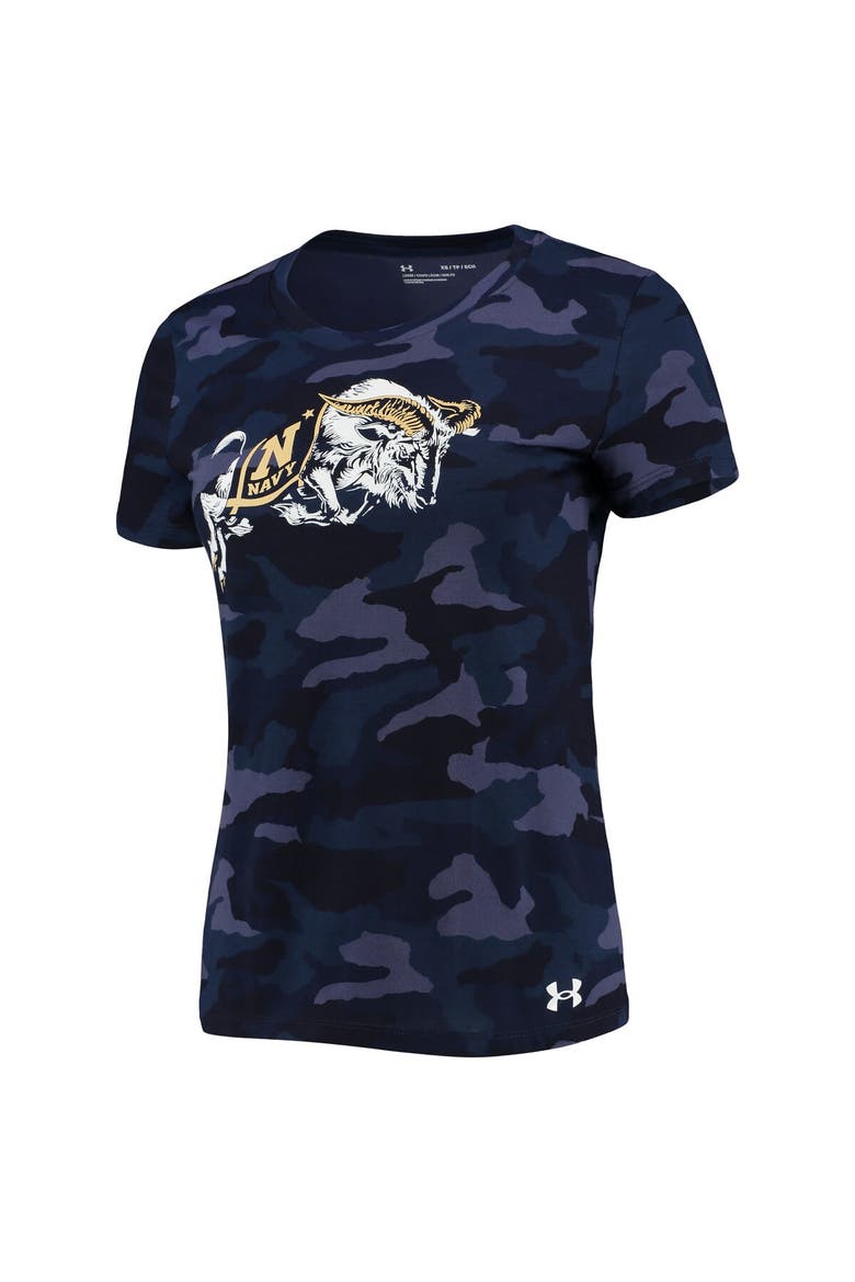 Women's Under Armour Camo Navy Midshipmen T-Shirt, Alternate, color, Camo