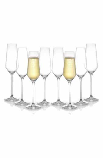 Set of 8 Layla Crystal Bubbles Flutes