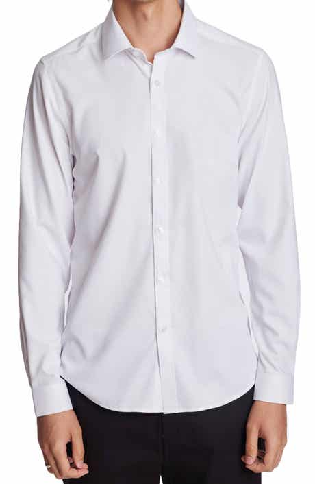 Samuel Solid Stretch Cotton Dress Shirt