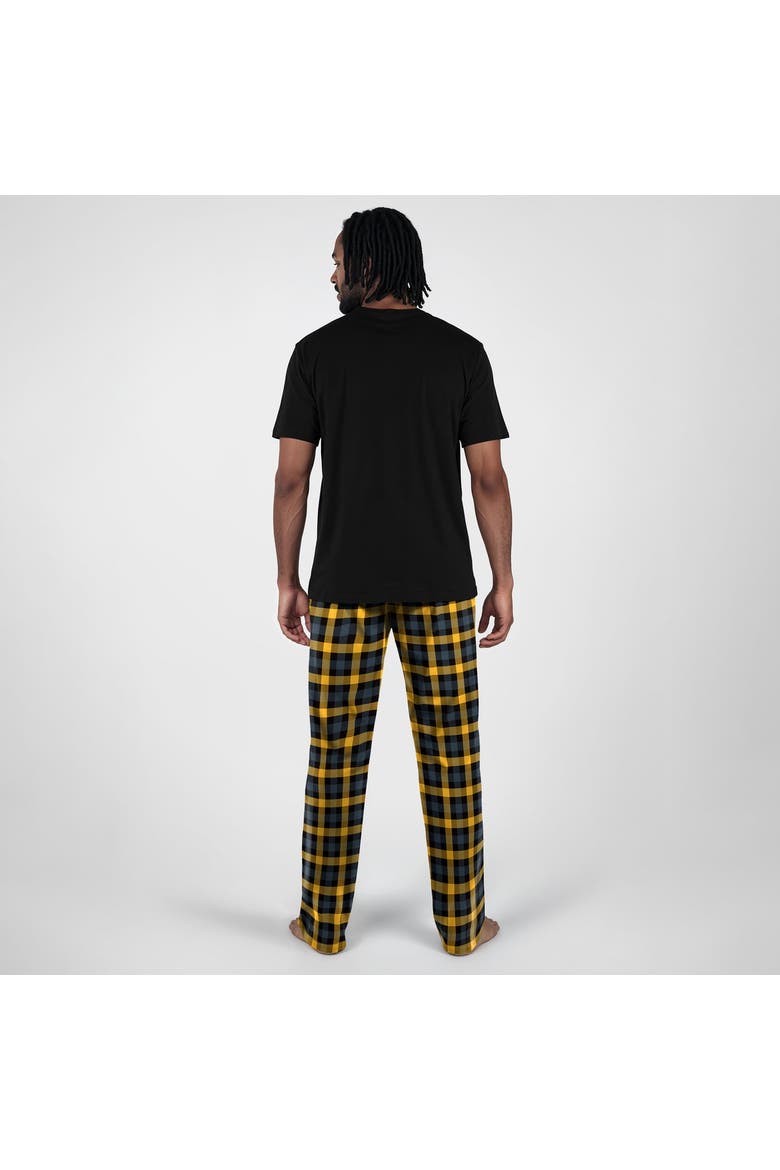 Men's Concepts Sport Black Pittsburgh Steelers Highland Sleep Set, Alternate, color, Black