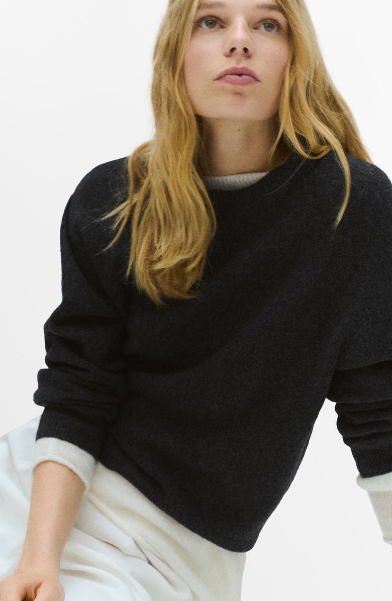 MANGO Mariano Sweater, Alternate, color, Charcoal