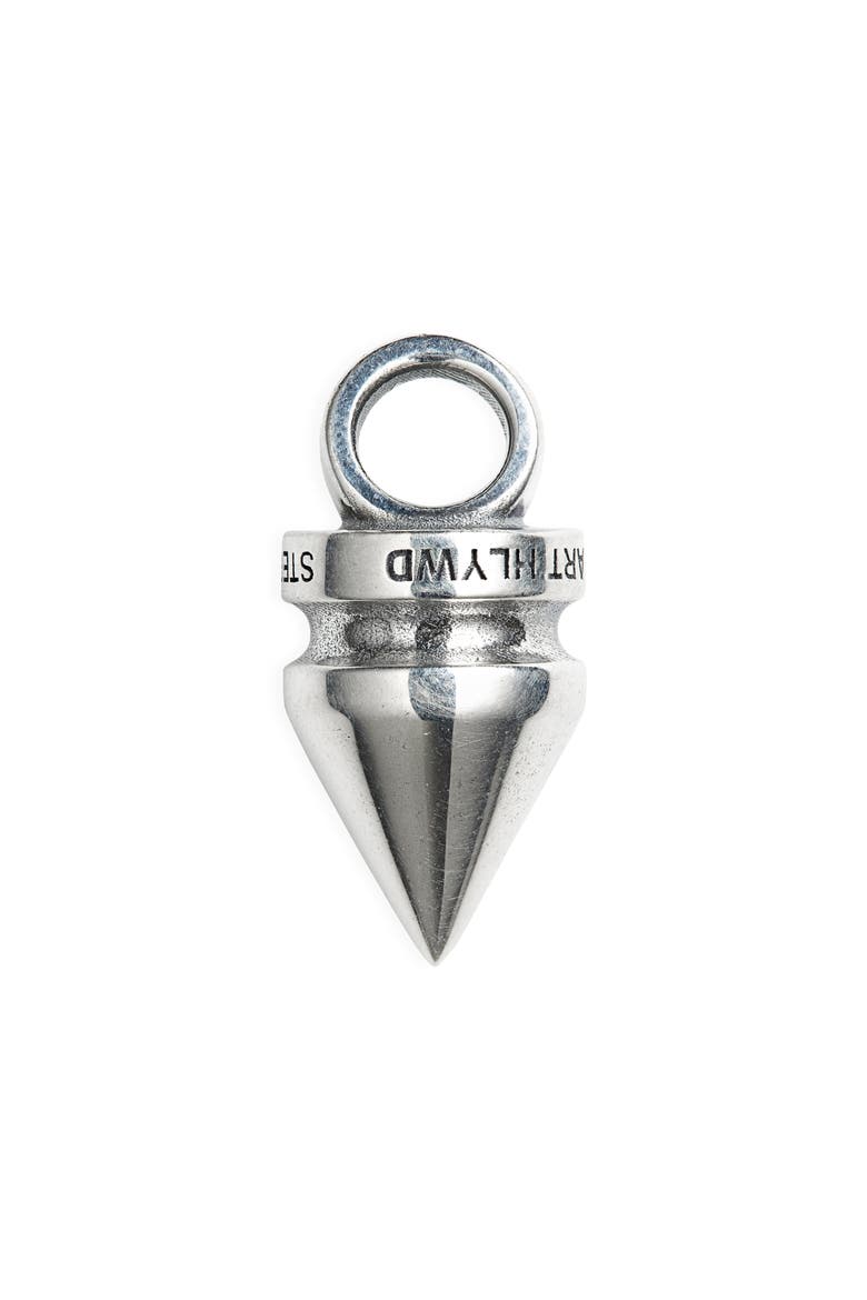 Baby Spike Pendant Charm, Main, color, SILVER