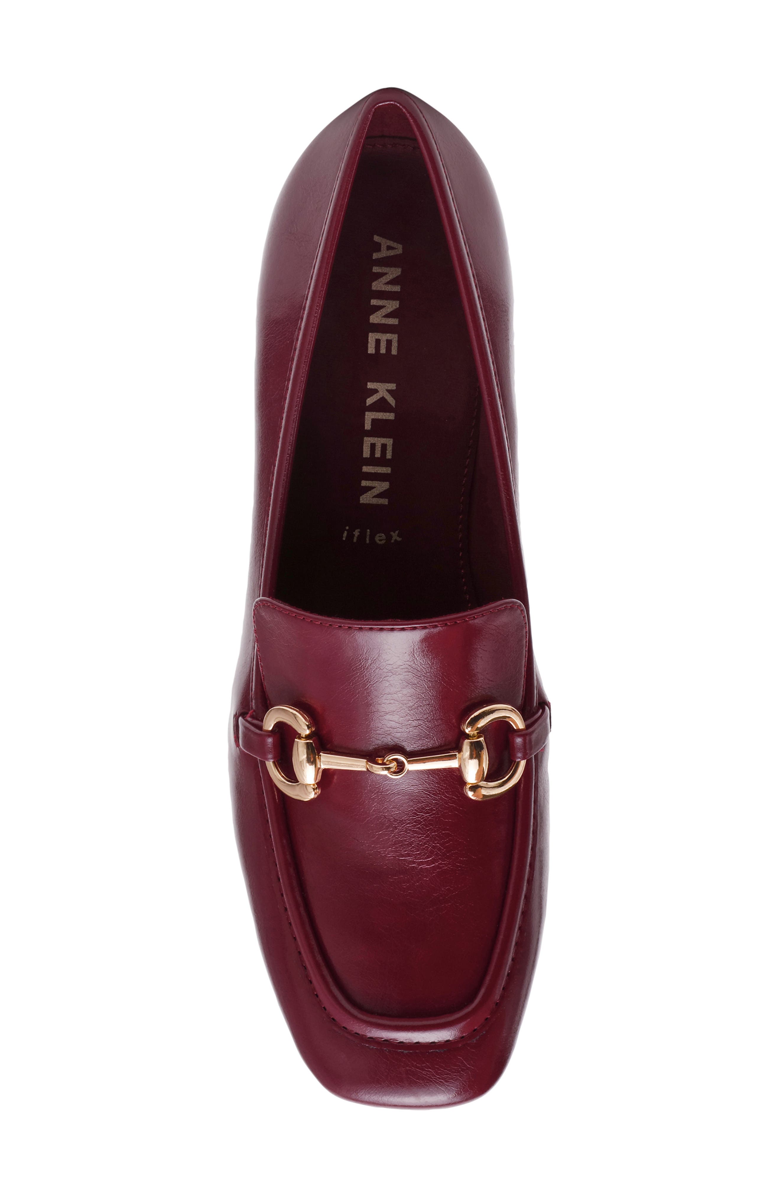 Anne Klein Tobi Bit Loafer Pump, Alternate, color, Bordeaux