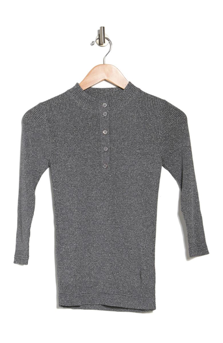 FRNCH Collared 3/4 Sleeve Midi Shift Dress, Alternate, color,