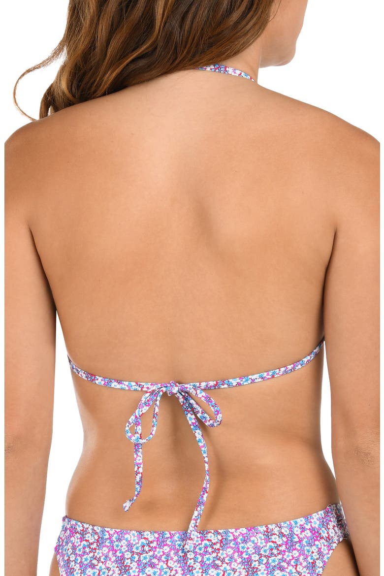 Flora Bandeau Bikini Top, Alternate, color, PURPLE MULTI