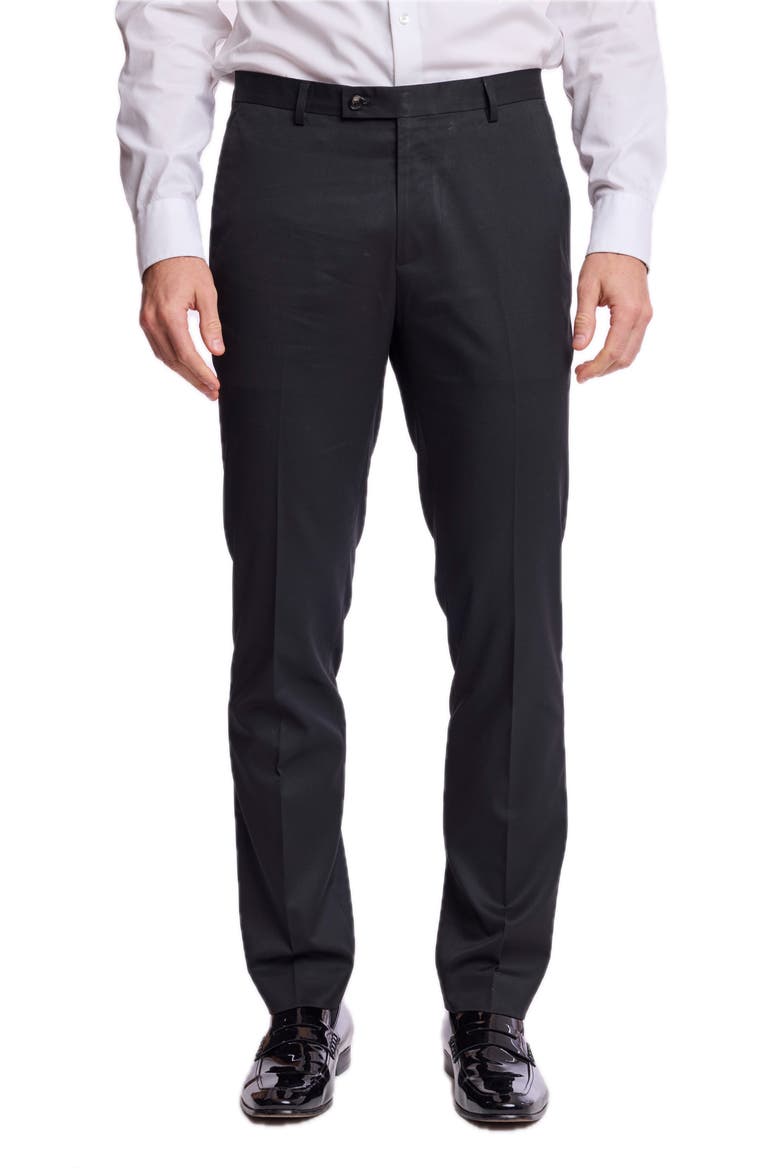 Downing Slim Fit Pants, Main, color, SOLID BLACK