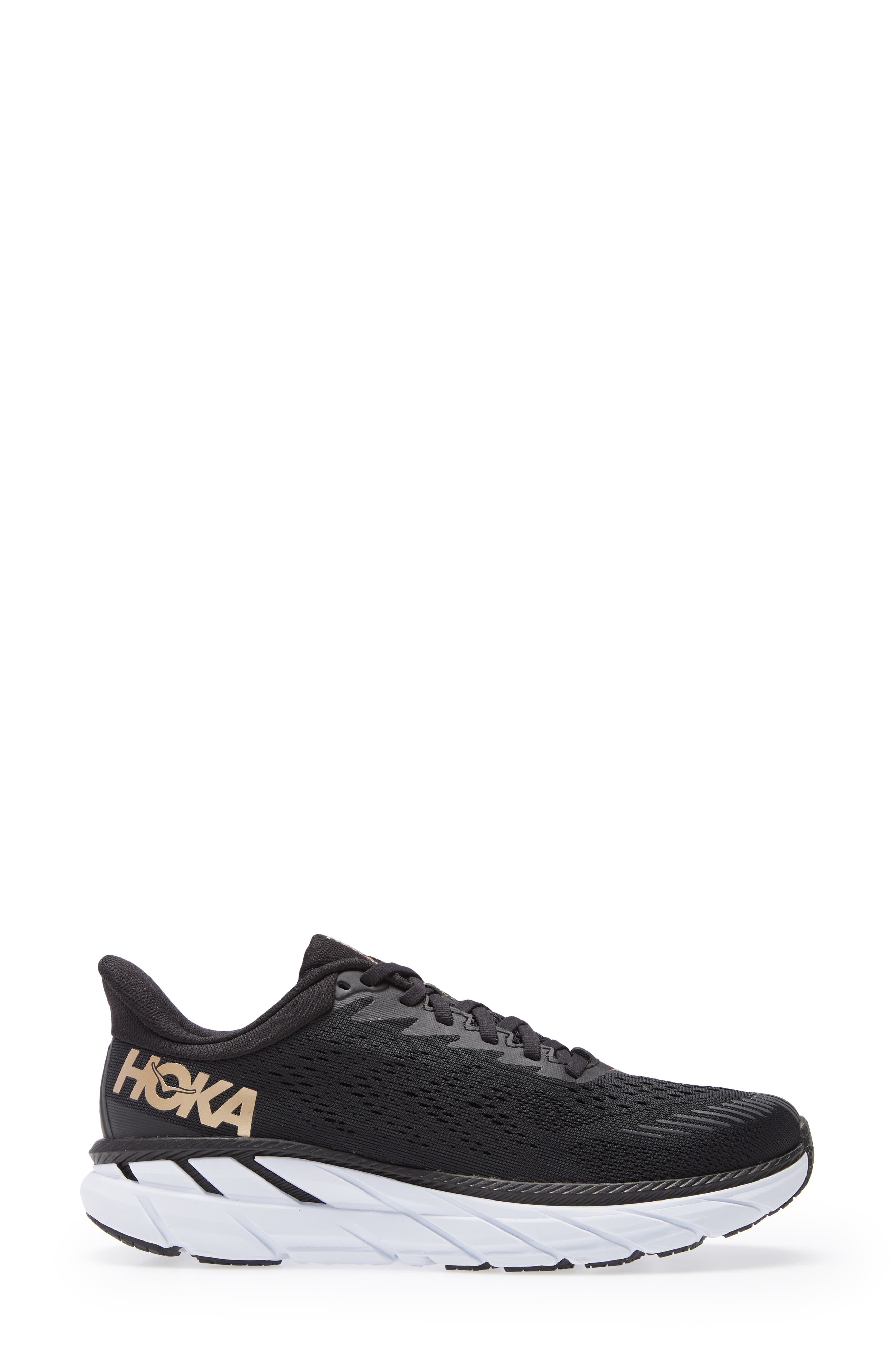 ONE ONE Clifton 7 Running Shoe, Alternate, color, BLACK / BRONZE