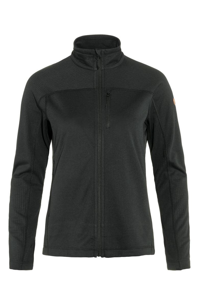 Fjällräven Abisko Lite Fleece Jacket, Main, color, Black