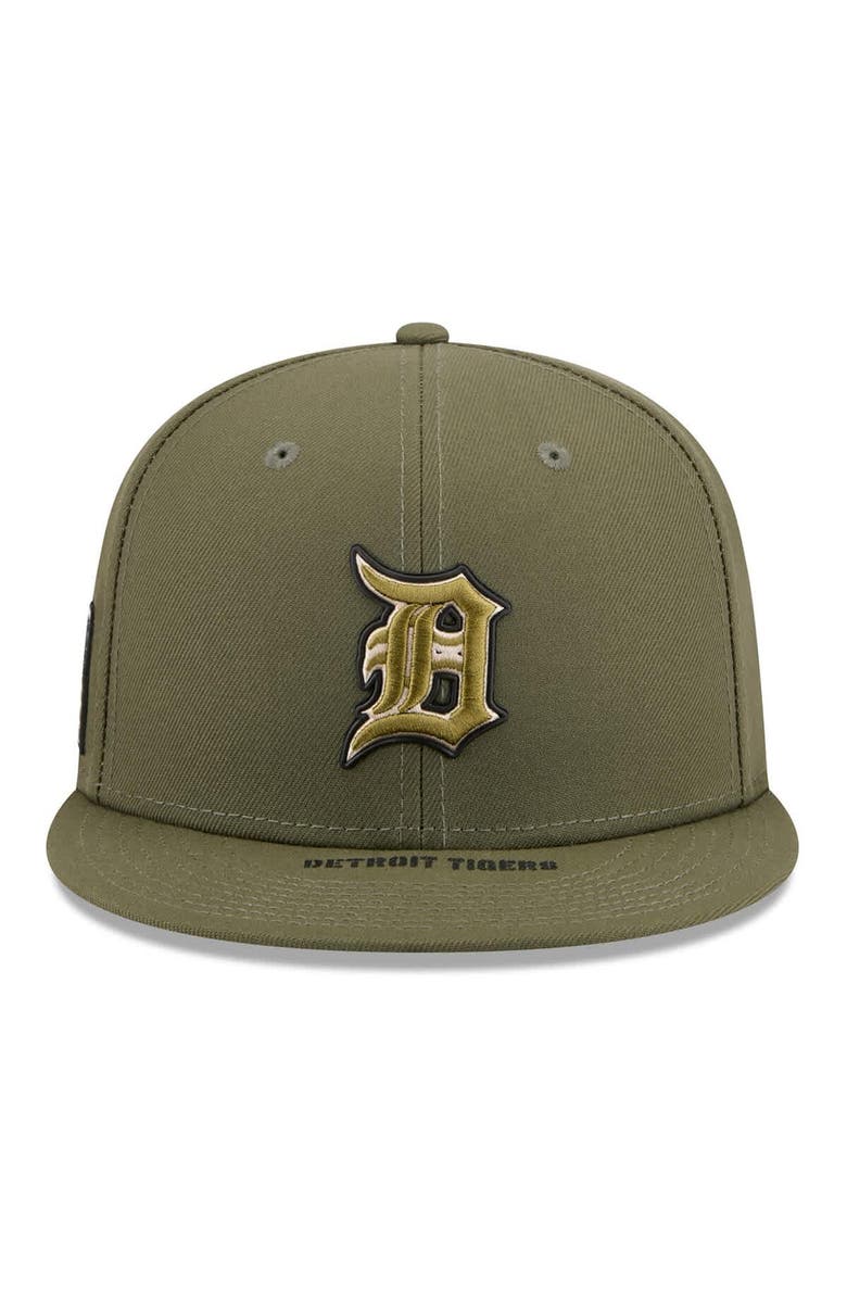 New Era Men's New Era  Olive Detroit Tigers 2026 Armed Forces Day 9FIFTY Snapback Hat, Alternate, color, Olive