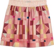 Scotch & Soda Kids' Print Cotton Seersucker Skirt