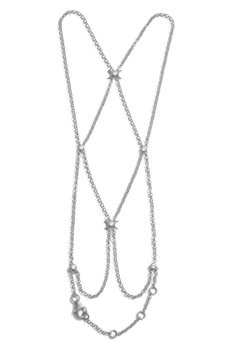 Chainmail Hand Chain, Main, color, STERLING SILVER