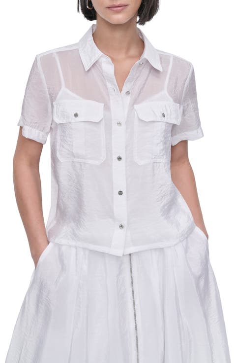 Tech Poplin Button-Up Shirt