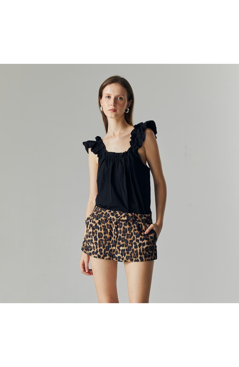 ATS Livia Leopard Skort, Alternate, color, Brown