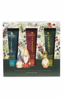 Via Mercato Natale Gnomes Hand Cream Trio