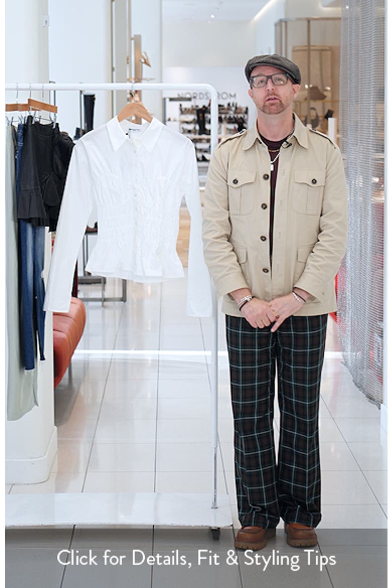 Lisel Shirred Button-Up Shirt video
