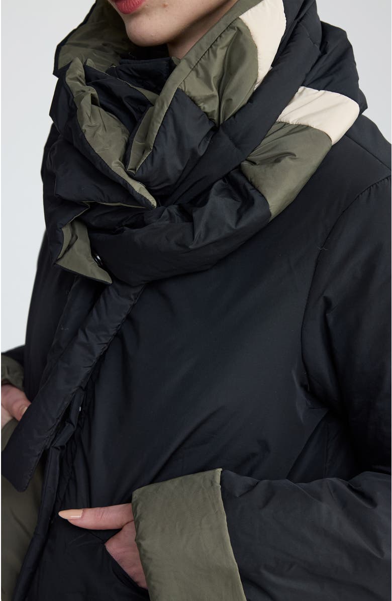 LUUKAA Anna Memory Taffeta Collar Scarf, Alternate, color,