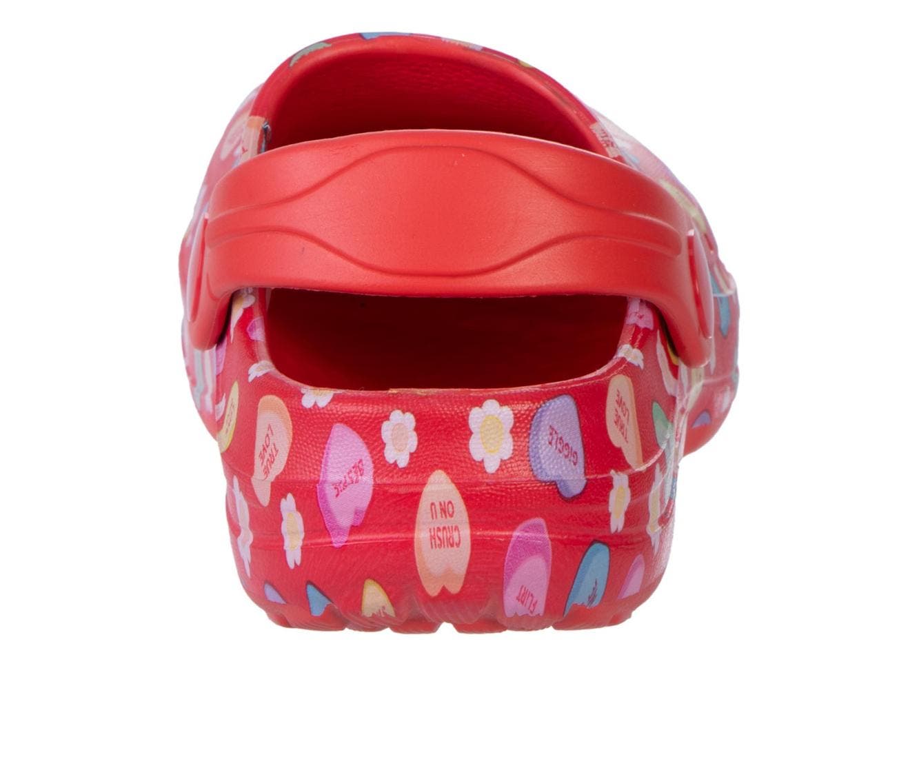SweetHearts Conv. Hearts Clogs Girls 5-10, Alternate, color, Red