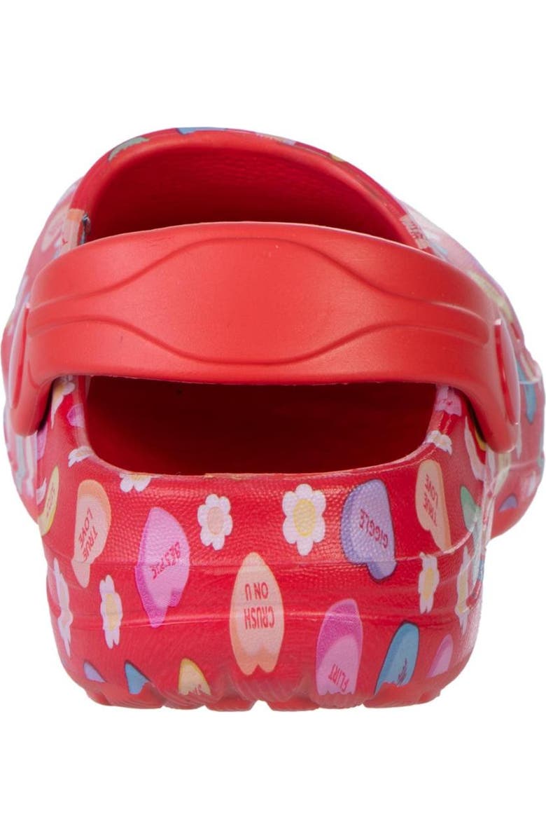 SweetHearts Conv. Hearts Clogs Girls 5-10, Alternate, color, Red